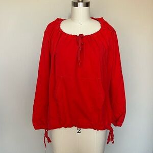 Hanna Andersson Pullover Hoodie, Red, Size XS